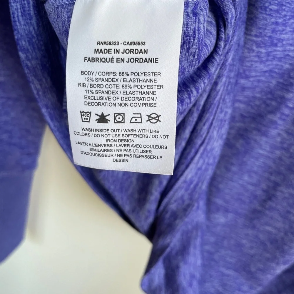 Nike running purple/blue quarter zip top